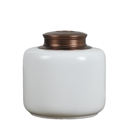 Aorom Haustier-Urne, Urne, feuchtigkeitsbeständig, Bestattung, Zuhause, Katze, Hund, verstorben, Altarglas, feuchtigkeitsbeständig(White1-M(Suitable for 30 Catty)) von Jonesangle