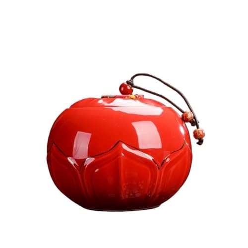 Aorom Haustier-Urne, hochwertiges Keramikglas, Katze, Hund, versiegelte Asche-Schutzbox, universelle Einäscherungskonservierung, Asche, feuchtigkeitsbeständiges Aufbewahrungsglas(Chinese gold pot) von Jonesangle