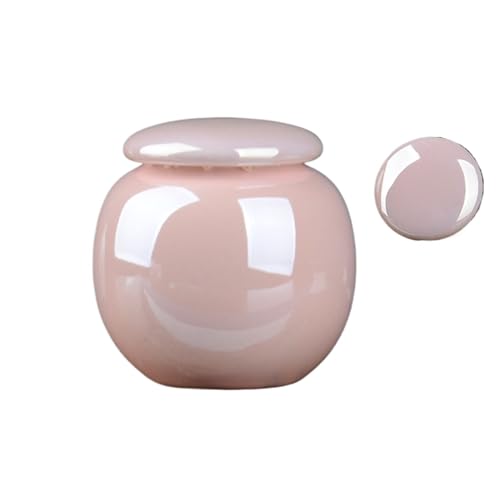 Jonesangle Aorom Haustier-Urne, rosa, niedlich, feuchtigkeitsbeständig, Urne, Haarsammlung, tragbarer Altar for die Einäscherung von Verstorbenen(170ml Round Cap) von Jonesangle
