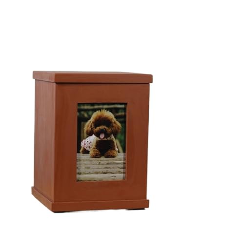 Jonesangle Massivholz-Urne for verstorbene Hunde, Hunde, Katzen, Aufbewahrung, Fotourne, Erinnerung, Erinnerung, Einäscherung, Umsiedlung, Haustier von Jonesangle