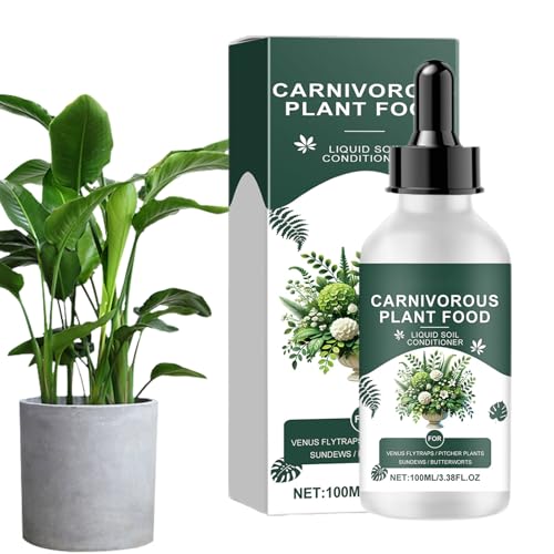100 Ml Pflanzendünger, Tropischer Pflanzendünger, Reich an Spurenelementen, Stimuliert Die Wurzelentwicklung, Verbessert den Boden und Ergänzt Nährstoffe, für Venusfliegenfallen, Sonnentau 100 Ml Pflanzendünger, Tropischer Pflanzendünger, Reich an Spurenelementen, Stimuliert Die Wurzelentwicklung, Verbessert den Boden und Ergänzt Nährstoffe, für Venusfliegenfallen, Sonnentau von Jongyumo