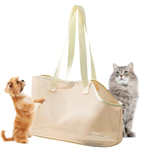 Haustier Schultertasche für kleine Hunde, wasserdichte Leichte Ausbruchssichere Wandertasche mit Schultergurt, Bequeme und Sichere Reisetasche, Langlebig Transporttasche von Jongyumo