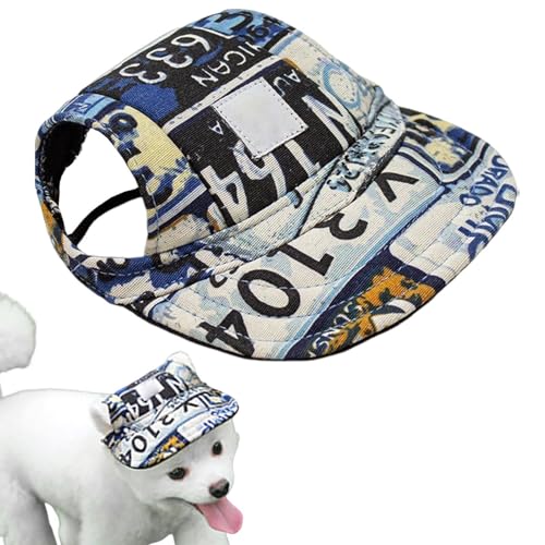 Hund Baseballhut, Hund Sonnenhut | Einstellbarer Draw -String -Sonnenschutz Baseballhut - Bequemes Haustierzubehör atmungsaktivem Sunbonnet für Outdoor Hund Baseballhut, Hund Sonnenhut | Einstellbarer Draw -String -Sonnenschutz Baseballhut - Bequemes Haustierzubehör atmungsaktivem Sunbonnet für Outdoor von Jongyumo