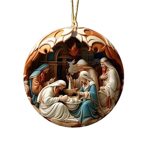 Jongyumo Jesus Krippen Ornament, Religiöse Weihnachtsszene, Krippenfiguren Heilige Familie Figuren, Christliche Baumschmuck, Flexible Platzierung, Sorgfältig Gefertigt Jongyumo Jesus Krippen Ornament, Religiöse Weihnachtsszene, Krippenfiguren Heilige Familie Figuren, Christliche Baumschmuck, Flexible Platzierung, Sorgfältig Gefertigt von Jongyumo