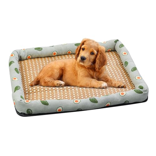 Jongyumo Kühlkissen für Hunde, Kühlmatte für Haustiere | -Rattan-Kühlbett,Schlafmatte, Sommer-Pads für Hunde und Katzen, Hundebettmatten für Crate Kennel Bed Sofa Jongyumo Kühlkissen für Hunde, Kühlmatte für Haustiere | -Rattan-Kühlbett,Schlafmatte, Sommer-Pads für Hunde und Katzen, Hundebettmatten für Crate Kennel Bed Sofa von Jongyumo