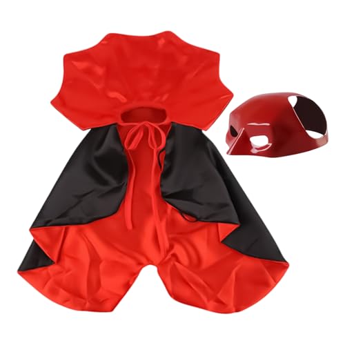 Katzen Halloween Kostüm - Haustier Zubehör Outfit Dekoration Kapuze - Atmungsaktives Design Katzenzubehör Für Aktivitäten Geburtstag Feiertag Ausflug Spielzeug von Jongyumo