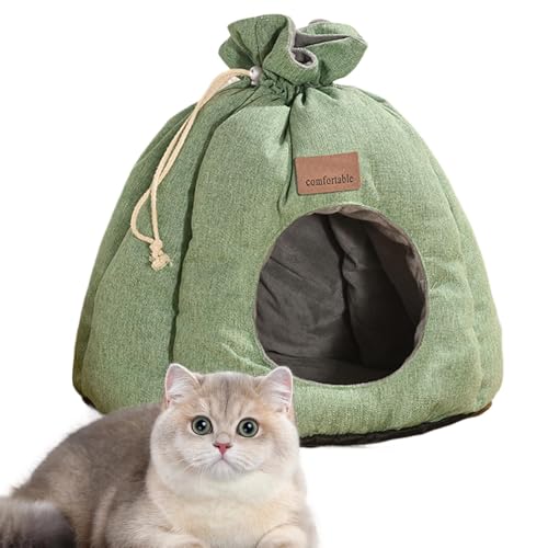 Katzenhaus, Katzenversteck | Faltbares Katzenzelthaus | Weiches, waschbares Versteck für Katzen im Innenbereich, tragbares, rutschfestes, gemütliches Hundebett mit abnehmbarer Matte für den Außenberei Katzenhaus, Katzenversteck | Faltbares Katzenzelthaus | Weiches, waschbares Versteck für Katzen im Innenbereich, tragbares, rutschfestes, gemütliches Hundebett mit abnehmbarer Matte für den Außenberei von Jongyumo