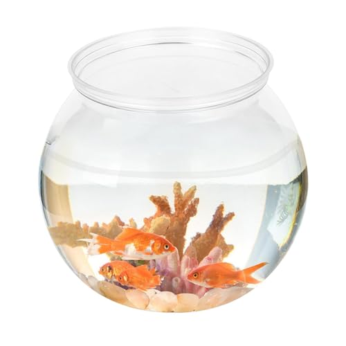 Klarsichtbehälter Für Aquarien, Transparentes Terrarium Runde, Transparenter Kunststoff, Für Blumen Und Dekoration Klarsichtbehälter von Jongyumo