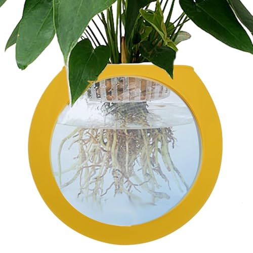 Wandvase aus Silikon, Klare Kugel Blumenvase zur Wandmontage, Transparente Wandvase Schale Dekoration für Badezimmer, Zuhause, Wohnzimmer, Zimmerpflanzen von Jongyumo