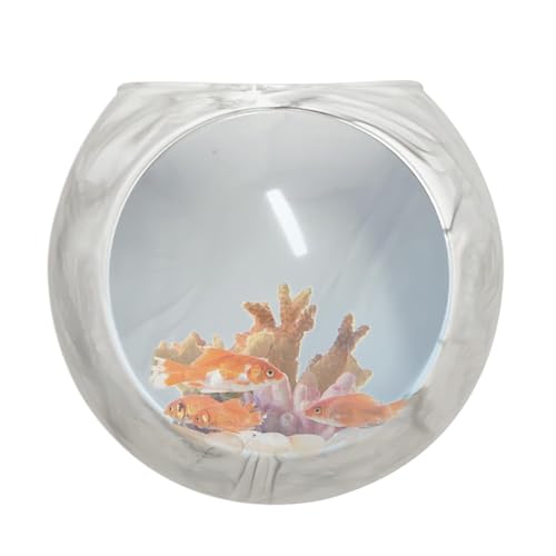 Wandvase aus Silikon, Klare Kugel Blumenvase zur Wandmontage, Transparente Wandvase Schale Dekoration für Badezimmer, Zuhause, Wohnzimmer, Zimmerpflanzen von Jongyumo