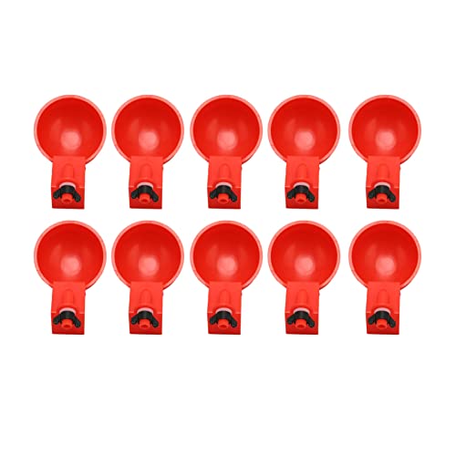 Hühnertränke, 10 Stück, Automatische Hühnertränke, Geflügelgießbecher, Hühnerwasserbecher, Hühnerbewässerungssystem, Wasserspender-Set für Ente, Küken, Gans, Truthahn, Hase, Vogel Hühnertränke, 10 Stück, Automatische Hühnertränke, Geflügelgießbecher, Hühnerwasserbecher, Hühnerbewässerungssystem, Wasserspender-Set für Ente, Küken, Gans, Truthahn, Hase, Vogel von Jonlaki