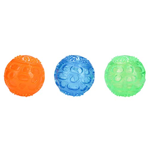 Jonlaki Hundebälle, Welpenspielzeug, Quietschende Bälle für Hunde, Kauspielzeug für Kleine Hunde mit Spike, 3-teiliges Welpenspielzeug für Zahntraining, Übungsspiel, IQ-Trainingsball für Jonlaki Hundebälle, Welpenspielzeug, Quietschende Bälle für Hunde, Kauspielzeug für Kleine Hunde mit Spike, 3-teiliges Welpenspielzeug für Zahntraining, Übungsspiel, IQ-Trainingsball für von Jonlaki