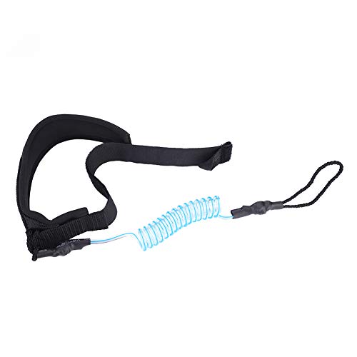 Jonlaki Stand -Up -Paddel Board Sprühnebein Fußseil, Surfbrett PU und Neopren Einstellbare Knöchelmanschette, Leine für Body Board, Surfbrett für Männer und Frauen (Blue) von Jonlaki