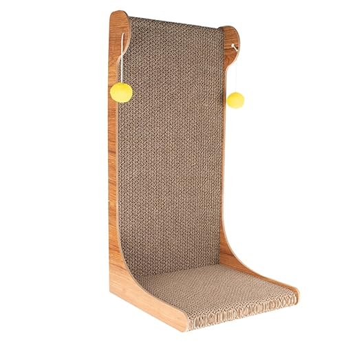 JooTech Katzen Kratzbrett | Kratzpappe | Spielbrett | Freistehend | mit Spielbällen | 55,5cm Hoch | Braun JooTech Katzen Kratzbrett | Kratzpappe | Spielbrett | Freistehend | mit Spielbällen | 55,5cm Hoch | Braun von JooTech