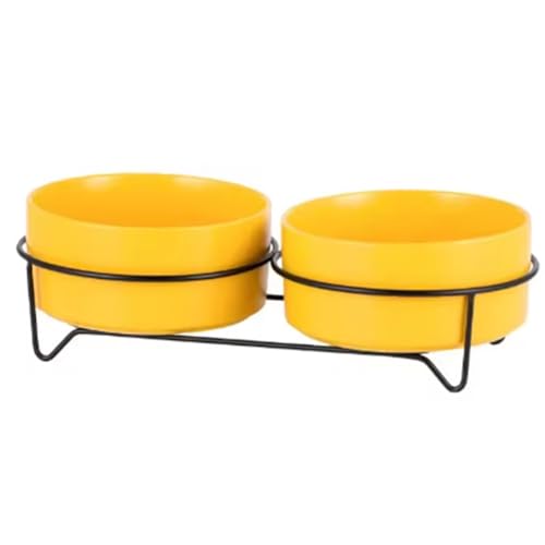 Jooehyer Keramikhunde Lebensmittel Wasserschalen mit St?nder Katze Essung Trinkfutterh?uschstiere Gro?e Kapazit?t Erh?hte F¨¹tterung Gelb 400 Ml Jooehyer Keramikhunde Lebensmittel Wasserschalen mit St?nder Katze Essung Trinkfutterh?uschstiere Gro?e Kapazit?t Erh?hte F¨¹tterung Gelb 400 Ml von Jooehyer