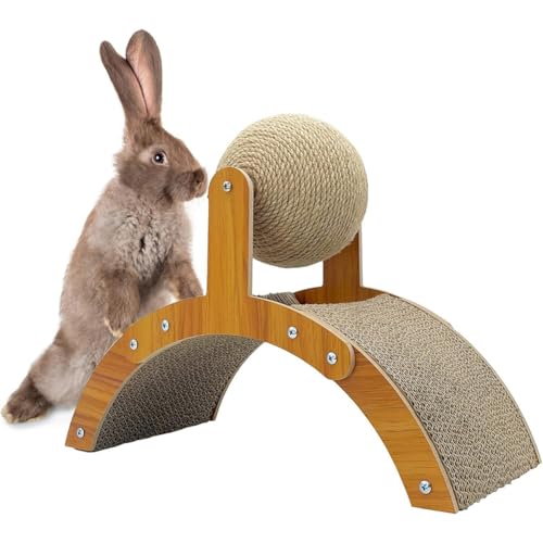 Jooehyer Rotierende Katzenkratzspielzeug Sisal Seil Nat¨¹rlicher Sisalball Interaktives Haustierspielzeug mit Hasenklauenkratzer Design Jooehyer Rotierende Katzenkratzspielzeug Sisal Seil Nat¨¹rlicher Sisalball Interaktives Haustierspielzeug mit Hasenklauenkratzer Design von Jooehyer