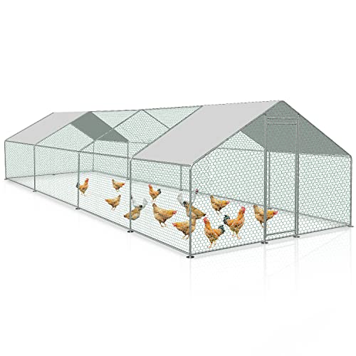 Jopassy Hühnerstall, 3 * 8 * 2m Metall Freilaufgehege Freigehege, Hühnerkäfig Kleintierstall Voliere mit Dachplane, Heimtiergehege für Hühner Geflügel Kleintiere Jopassy Hühnerstall, 3 * 8 * 2m Metall Freilaufgehege Freigehege, Hühnerkäfig Kleintierstall Voliere mit Dachplane, Heimtiergehege für Hühner Geflügel Kleintiere von Jopassy