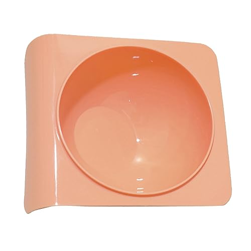 Katzennapf, Lebensmittelecht, Anlehnbarer Napf aus Kunststoff, Schlichter Stil, Shop-Toilette (Rouge Pink) von Jopwkuin