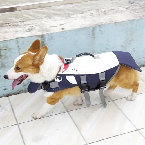 Welpen-Schwimmweste, Sicher, Atmungsaktiv, Niedlich, Modisch, Hunde-Schwimmweste, Hoher Auftrieb, Verstellbar, Weich, mit Rettungsgriff für Kleine, Mittelgroße Hunde Zum Welpen-Schwimmweste, Sicher, Atmungsaktiv, Niedlich, Modisch, Hunde-Schwimmweste, Hoher Auftrieb, Verstellbar, Weich, mit Rettungsgriff für Kleine, Mittelgroße Hunde Zum von Jopwkuin