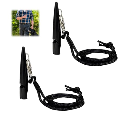 Jormftte Professionelle Hundepfeife, Hundetrainingspfeife, Kunststoff, schwarze Hundepfeife mit Umhängeband, standardisierte Frequenz für Rückruf, laut und weitreichend zur Kontrolle von Rückruf, Jormftte Professionelle Hundepfeife, Hundetrainingspfeife, Kunststoff, schwarze Hundepfeife mit Umhängeband, standardisierte Frequenz für Rückruf, laut und weitreichend zur Kontrolle von Rückruf, von Jormftte