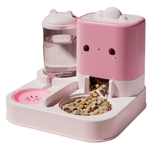 Automatischer Hundefutter 2-in-1 niedliche Katzenfutter und Wasserspender Set Einfach zu reinigen Katzenfutter- und Wasserversorgung für Haustier Automatischer Hundefutter 2-in-1 niedliche Katzenfutter und Wasserspender Set Einfach zu reinigen Katzenfutter- und Wasserversorgung für Haustier von Jorzer