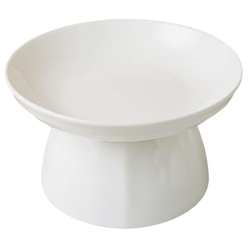 Erhöhte Katzennäpfe, 15, 2 x 8, 6 cm, ergonomische Keramik-Katzennäpfe mit breitem Tablett und stabilem Boden, haustierfreundlich für Futter oder Wasser von Jorzer