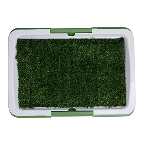 Hundetrainingstoilette Hundetoilettenunterlage Welpen PIPI Töpfchenunterlage spritzwassergeschützte Kunstrasenunterlage mit Tablett Hundetrainingstoilette Hundetoilettenunterlage Welpen PIPI Töpfchenunterlage spritzwassergeschützte Kunstrasenunterlage mit Tablett von Jorzer