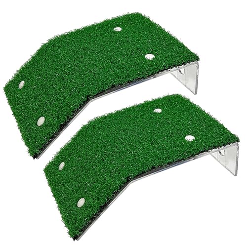 Jorzer 2pcs Turtle Ramp Simulation Grasschildkröten -Beineln mit Saugnapfbecher für Bewohnern des Aufstiegs und Spielen Rampen -Backenplattformen Schildkröte Lebensraum. von Jorzer