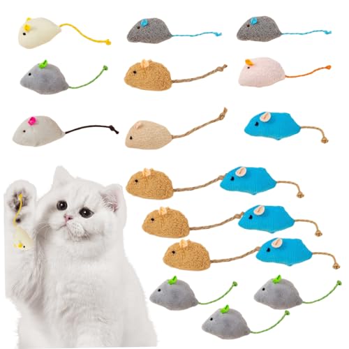 Jorzer Catnip -Maus, 18pcs 4, 7x1.2in realistische Katzenfischmäuse Plüsch Katze Maus Spielzeug Kratzer & bissfestes Stressabbau Interaktives Spielzeug für Katzen, zufällige Farbe Jorzer Catnip -Maus, 18pcs 4, 7x1.2in realistische Katzenfischmäuse Plüsch Katze Maus Spielzeug Kratzer & bissfestes Stressabbau Interaktives Spielzeug für Katzen, zufällige Farbe von Jorzer