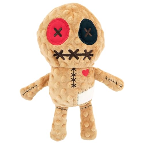 Jorzer Halloween-Hundespielzeug, Skelettmann, quietschendes Hundespielzeug, interaktives Gothic-Stofftier für das Haustiertraining, 13 x 9, 5 x 2 Zoll, Halloween-, quietschendes von Jorzer