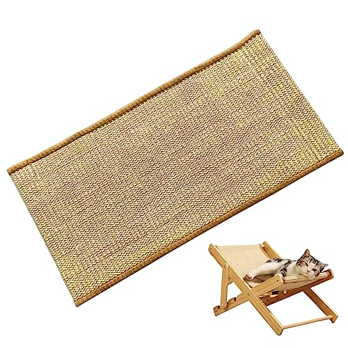 Jorzer Katzen -Sisal -Stuhl Hängematte Ersatz Katzenkratzen Matte Hängemattenbett Ersatzabdeckung Schlafteppiche für Katzen erhöhtes Bett Kein Stuhl 21,65x 11,02 Zoll von Jorzer