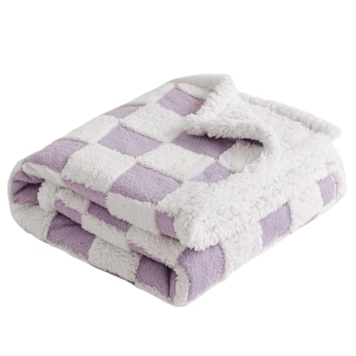 Jorzer Wasserdicht wasserdichte Haustierdecke aus Flanell, bequemer Baumwollsamt, Sherpa, verdickte Haustierdecke, Hundehütte, lila kariert, M 100 x 145 cm Jorzer Wasserdicht wasserdichte Haustierdecke aus Flanell, bequemer Baumwollsamt, Sherpa, verdickte Haustierdecke, Hundehütte, lila kariert, M 100 x 145 cm von Jorzer
