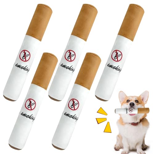 Jorzer Zigarettenhundspielzeug 5pcs 12x2x2in realistisch lustige, quietschende Zigarrenhundspielzeug Plüsch gefüllt für Kauen, Zahnen, Training, Training Jorzer Zigarettenhundspielzeug 5pcs 12x2x2in realistisch lustige, quietschende Zigarrenhundspielzeug Plüsch gefüllt für Kauen, Zahnen, Training, Training von Jorzer