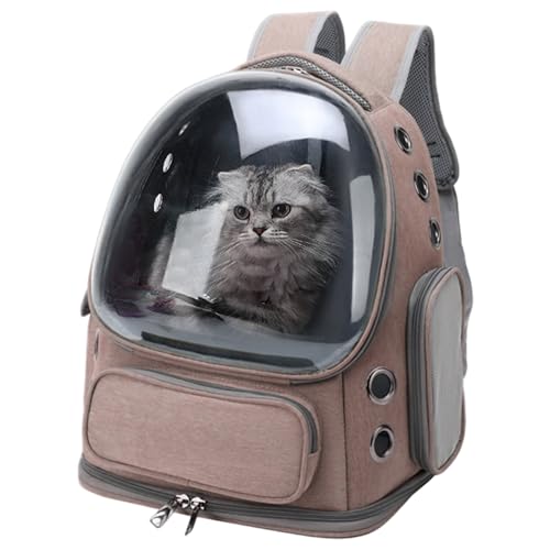 Katzen-Rucksackträger 3D Großer atmungsaktiver ergonomischer Katzenblasen-Rucksack mit einstellbarem Riemen wasserresistent für Reisen, Einkaufen, Tierarzt, Kaffee. Katzen-Rucksackträger 3D Großer atmungsaktiver ergonomischer Katzenblasen-Rucksack mit einstellbarem Riemen wasserresistent für Reisen, Einkaufen, Tierarzt, Kaffee. von Jorzer