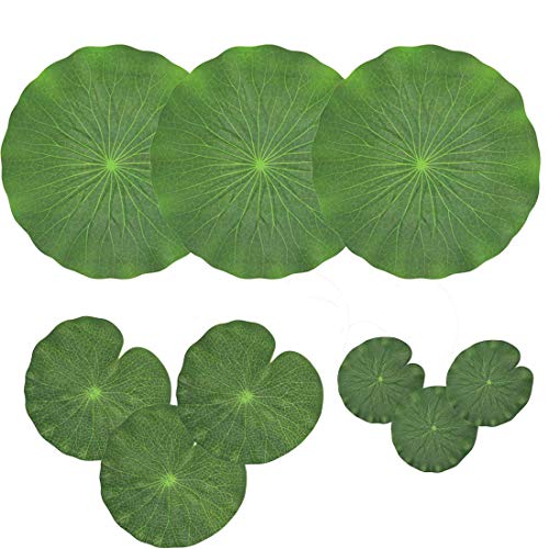 Josenidny Set mit 9 künstlichen Moos, Lotusblätter, Tischdecken, Grüner Ornament, für Patio, Fisch, Teich, Pool, Aquarium, Garten, , Hochzeit Josenidny Set mit 9 künstlichen Moos, Lotusblätter, Tischdecken, Grüner Ornament, für Patio, Fisch, Teich, Pool, Aquarium, Garten, , Hochzeit von Josenidny