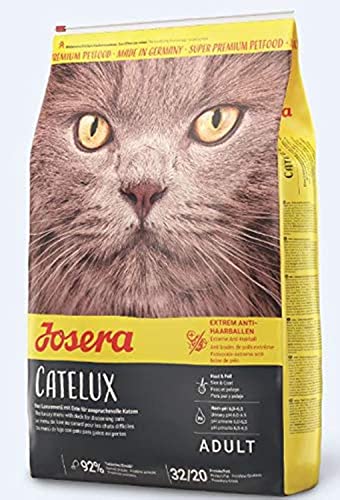 Josera - Katzenfutter - 4,25 kg - Catelux Rezept - Erwachsene Tierfutter - Fördert Haar und Haut - Magen-Darm-Hilfe - Geflügel und Kartoffel von Josera