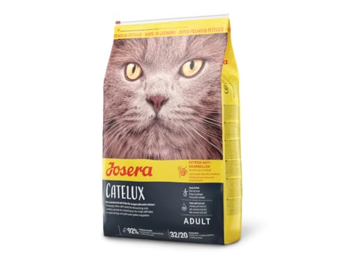 Josera - Katzenfutter - 4,25 kg - Catelux Rezept - Erwachsene Tierfutter - Fördert Haar und Haut - Magen-Darm-Hilfe - Geflügel und Kartoffel von Josera