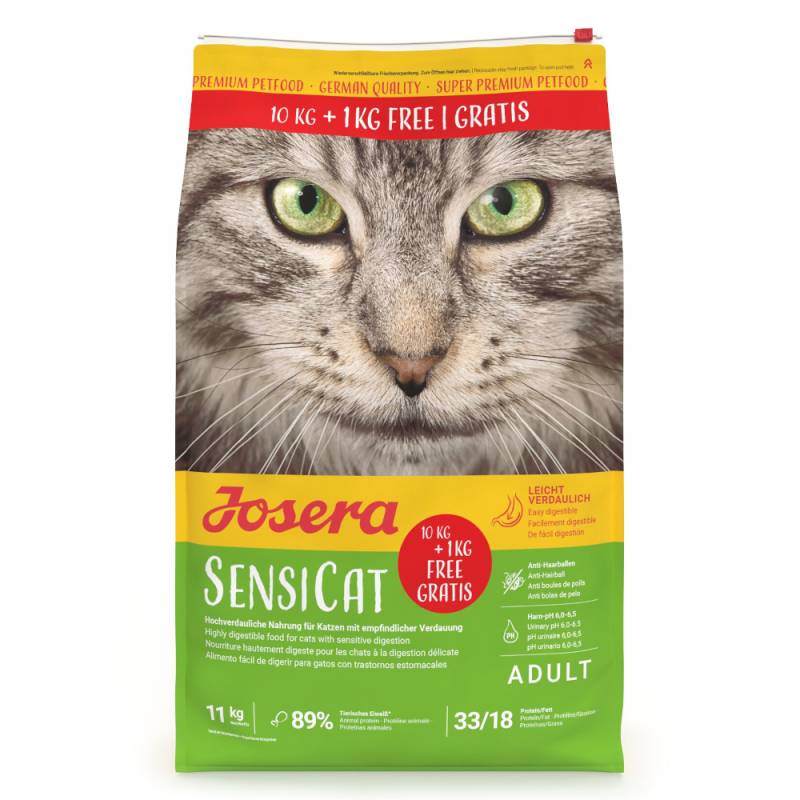 1 kg gratis! 11 kg Josera SensiCat - 11 kg 1 kg gratis! 11 kg Josera SensiCat - 11 kg von Josera