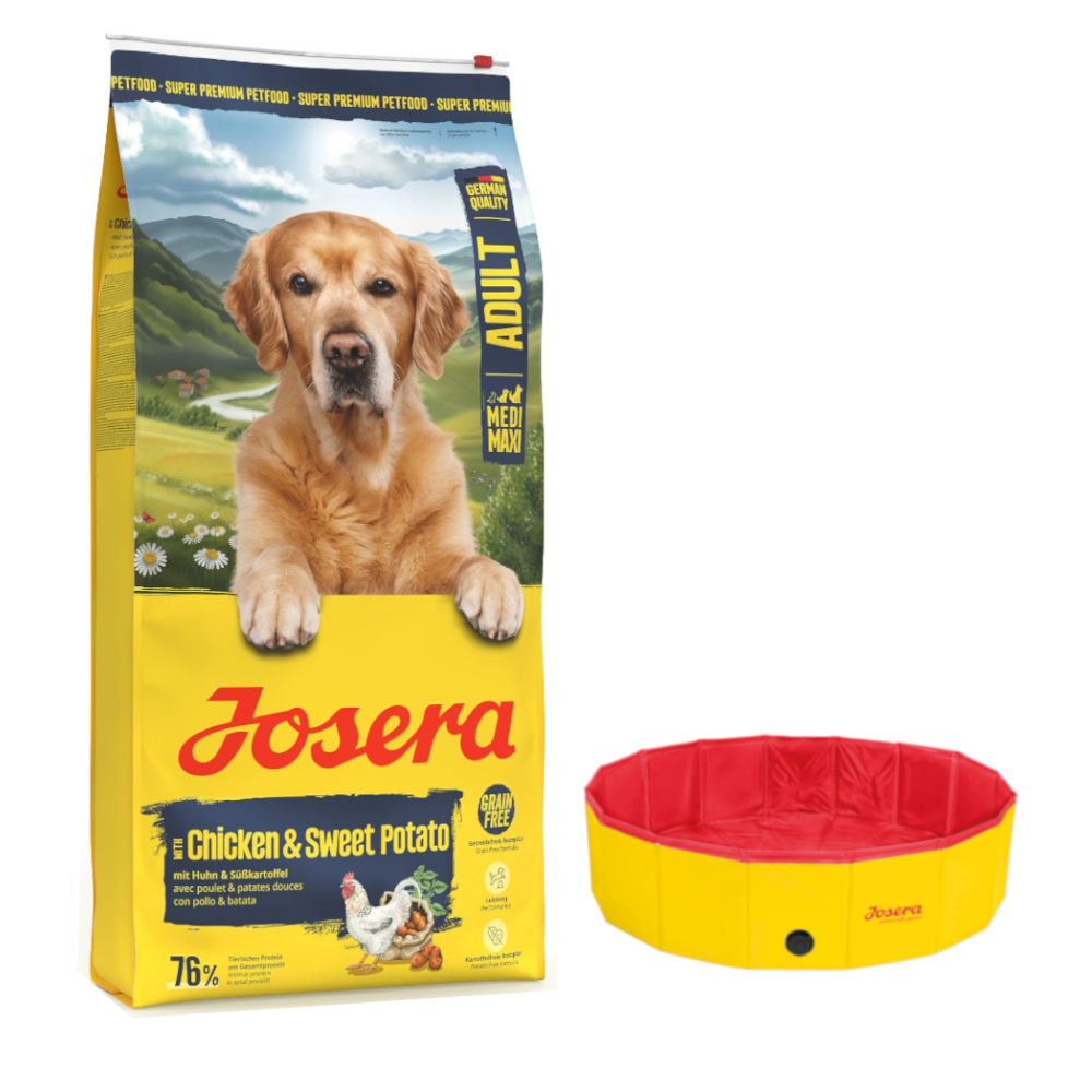 10 kg / 12, 5 kg Josera Hundefutter + Hundepool Pet - Ø 120 x H 30 cm gratis! - Huhn & Süßkartoffel 12,5 kg 10 kg / 12, 5 kg Josera Hundefutter + Hundepool Pet - Ø 120 x H 30 cm gratis! - Huhn & Süßkartoffel 12,5 kg von Josera