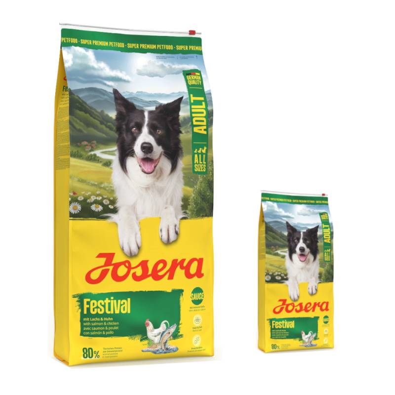 12,5 kg + 3 kg gratis! 15,5 kg Josera - 15,5 kg Festival 12,5 kg + 3 kg gratis! 15,5 kg Josera - 15,5 kg Festival von Josera