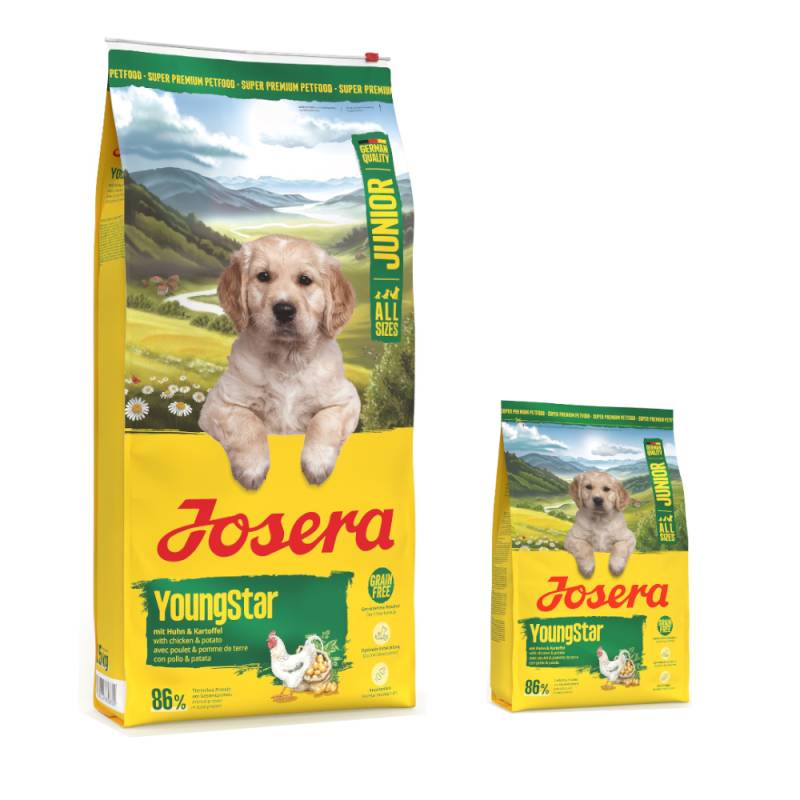 12,5 kg + 3 kg gratis! 15,5 kg Josera - 15,5 kg YoungStar 12,5 kg + 3 kg gratis! 15,5 kg Josera - 15,5 kg YoungStar von Josera