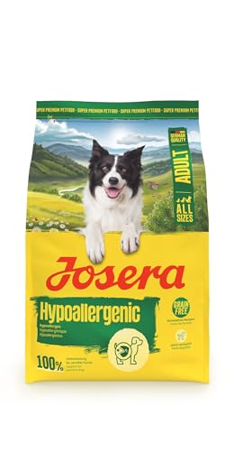 JOSERA Adult Hypoallergenic (1 x 3 kg) | Premium Trockenfutter für Erwachsene Hunde mit Unverträglichkeiten | Insekten als einzige tierische Proteinquelle | getreidefrei | hochverdaulich | 1er Pack von Josera