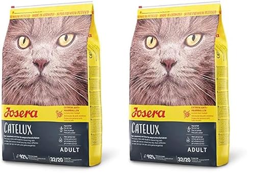 JOSERA Catelux (1 x 400 g) | Mit schmackhaftem Entenprotein & Kartoffel für anspruchsvolle Katzen | Super Premium Trockenfutter für ausgewachsene Katzen | 2er Pack von Josera