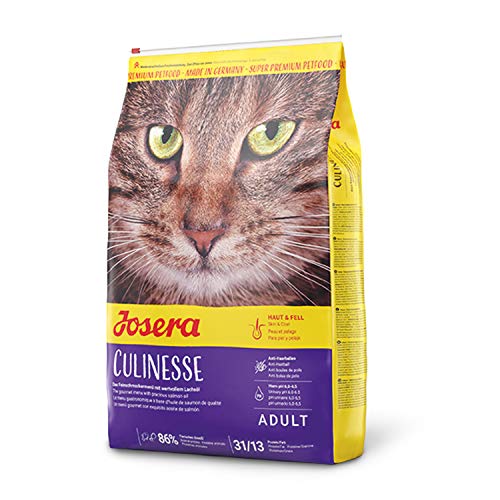 JOSERA Culinesse (1 x 10 kg) | Katzenfutter mit Lachsöl | Super Premium Katzenfutter für ausgewachsene Indoor und Outdoor Katzen | 1er Pack von Josera