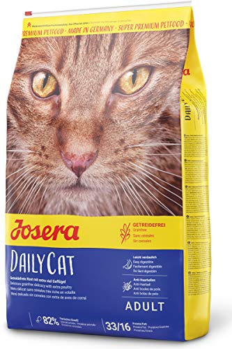 JOSERA DailyCat (1 x 10 kg) | getreidefreies Katzenfutter mit Geflügel, Kräutern und Früchten | Super Premium Trockenfutter für ausgewachsene Katzen | 1er Pack von Josera