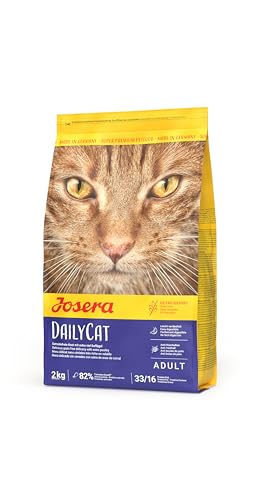 JOSERA DailyCat (1 x 2 kg) | getreidefreies Katzenfutter mit Geflügel, Kräutern und Früchten | Super Premium Trockenfutter für ausgewachsene Katzen | 1er Pack von Josera