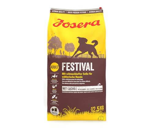 JOSERA Festival (1 x 12,5 kg) | Hundefutter mit leckerem Soßenmantel | Super Premium Trockenfutter für ausgewachsene Hunde | 1er Pack von Josera