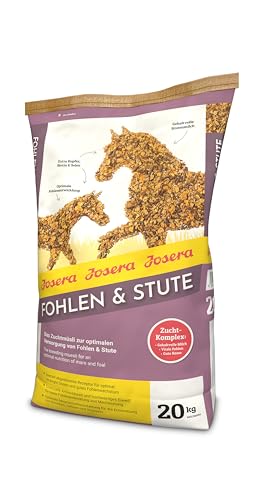 JOSERA Fohlen & Stute (1 x 20 kg) | Premium Pferdefutter | Zuchtmüsli | gehaltvolle Stutenmilch | optimale Fohlenentwicklung | Fohlenfutter| 1er Pack von Josera