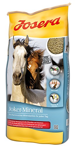 JOSERA Joker Mineral (1 x 4 kg) | Premium Pferdefutter für alle Rassen in jeder Lebensphase | optimale Gesamtlösung | Starke Knochen & Gelenke | Mineralfutter Pferde | 1er Pack von Josera