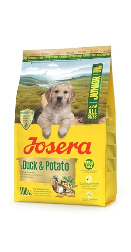 JOSERA Junior Ente & Kartoffel (1 x 3 kg) | Premium Welpenfutter für Hunde Aller Rassen | getreidefrei | Für eine optimale Entwicklung | Monoprotein vom Landtier | 1er Pack von Josera